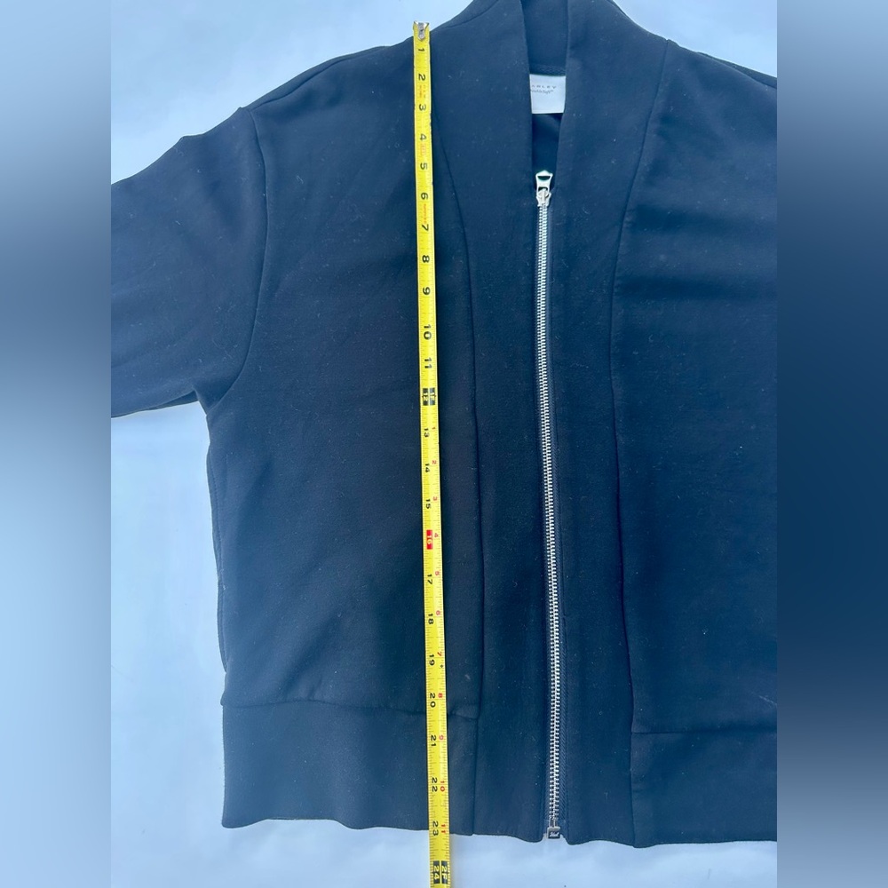 Varley Pelham Zip Through Black Zip-Front Black Women's Sweatshirt Jacket, XXS - Picture 13 of 16